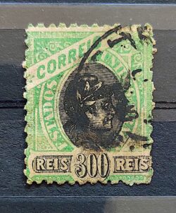 Selo RHM 104 300 Reis Ano 1902 Republica 06