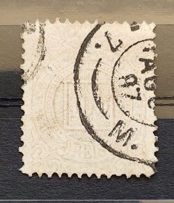 Selo RHM 64 Cifra 100 Reis Ano 1885 Império 09