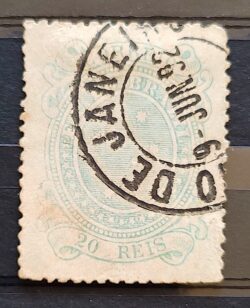 Selo RHM 70b Cruzeiros 20 Reis Ano 1890 Republica 04