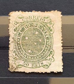 Selo RHM 71e Cruzeiros 50 Reis Ano 1890 Republica 07