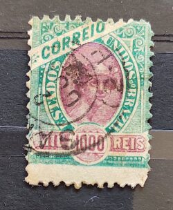 Selo RHM 89 1000 Reis Ano 1894 Comércio 02