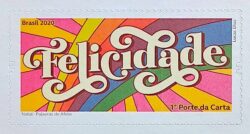 C 3952 Selo de Natal 2020 Felicidade