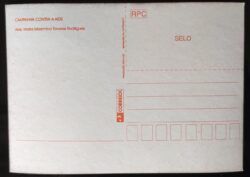 Cartão Postal Oficial dos Correios Campanha Contra a Aids Vista Esta Causa Saude
