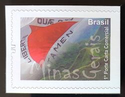 C 3410 Selo Despersonalizado Bandeira de Minas Gerais 2015 Autoadesivo