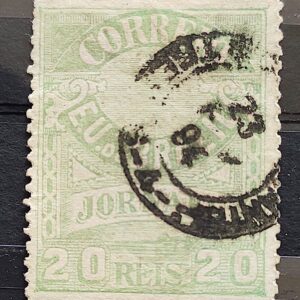 J 23 Selo Jornais Cifra 20 Reis Cruzeiro do Sul 1890 1 Circulado