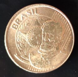 Moeda 25 Centavos de Real 2020 MBC