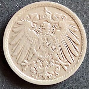 Moeda Alemanha 1897 5 Pfennig A 1