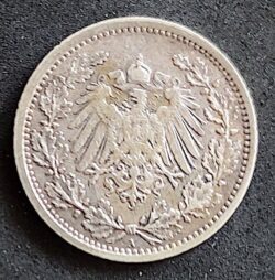 Moeda Alemanha 1905 Meio Marco A 1