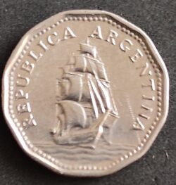 Moeda Argentina 1961 5 Pesos 5