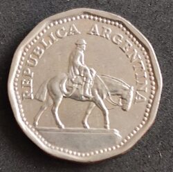 Moeda Argentina 1962 10 Pesos 1