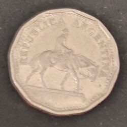 Moeda Argentina 1962 10 Pesos 5