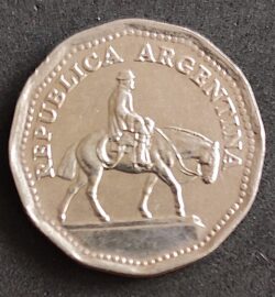 Moeda Argentina 1963 10 Pesos 1
