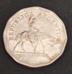 Moeda Argentina 1963 10 Pesos 3