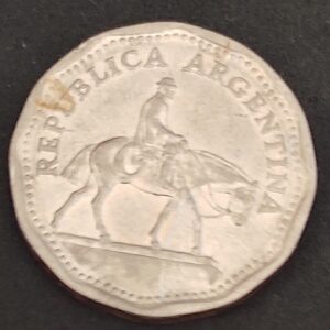 Moeda Argentina 1965 10 Pesos 5