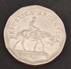 Moeda Argentina 1967 10 Pesos 3