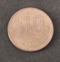 Moeda Argentina 1970 10 Centavos 5