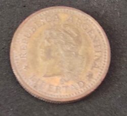 Moeda Argentina 1970 10 Centavos 5