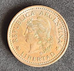 Moeda Argentina 1971 10 Centavos 3