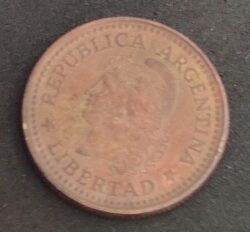 Moeda Argentina 1974 20 Centavos 3