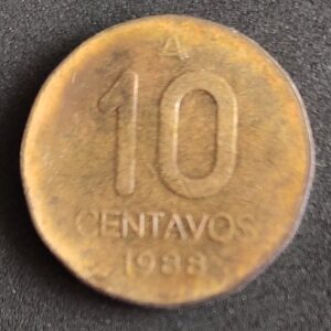 Moeda Argentina 1988 10 Centavos 3