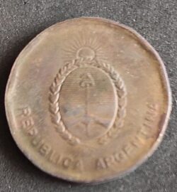 Moeda Argentina 1988 10 Centavos 3