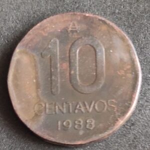 Moeda Argentina 1988 10 Centavos 5