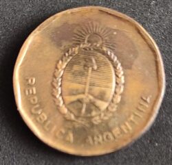 Moeda Argentina 1988 10 Centavos 5