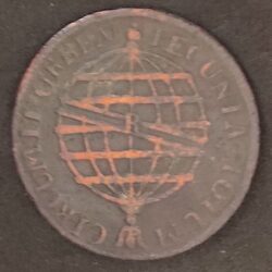 Moeda Brasil 1815 10 Réis 1