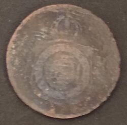 Moeda Brasil 1868 a 1870 10 Réis 1