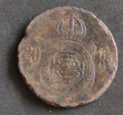 Moeda Brasil 1869 20 Réis Dom Pedro 9