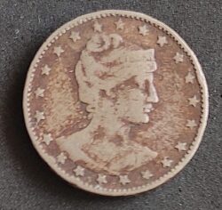 Moeda Brasil 1901 100 Réis 1