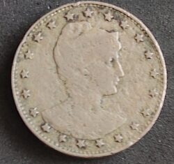 Moeda Brasil 1901 100 Réis 3