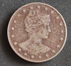 Moeda Brasil 1901 100 Réis 5