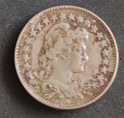 Moeda Brasil 1927 100 Réis 1