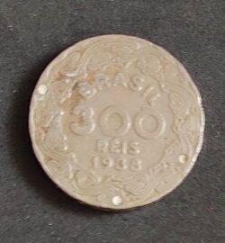 Moeda Brasil 1938 300 Réis 1