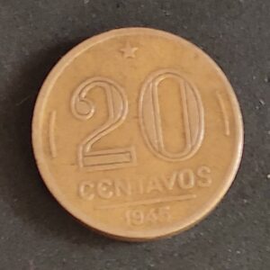 Moeda Brasil 1945 20 Centavos 1