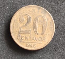 Moeda Brasil 1946 20 Centavos 3