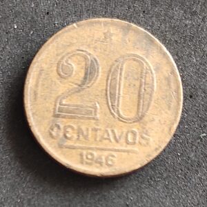 Moeda Brasil 1946 20 Centavos 3