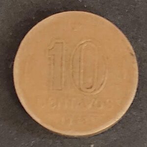 Moeda Brasil 1948 10 Centavos 9