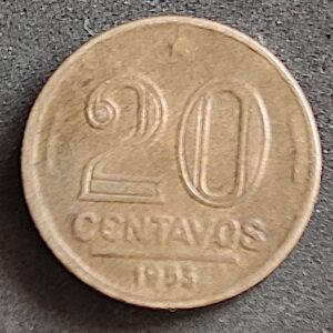Moeda Brasil 1953 20 Centavos 1