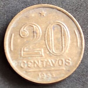Moeda Brasil 1953 20 Centavos 3