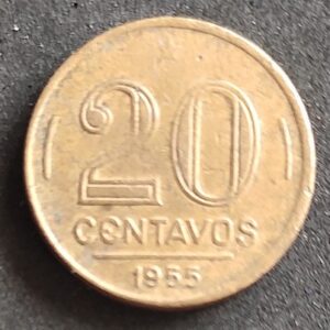 Moeda Brasil 1955 20 Centavos 3