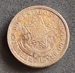 Moeda Brasil 1956 10 Centavos 1