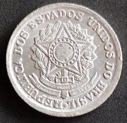 Moeda Brasil 1957 1 Cruzeiro 3