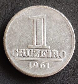 Moeda Brasil 1961 1 Cruzeiro 3