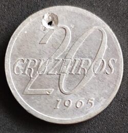 Moeda Brasil 1965 20 Cruzeiros 3