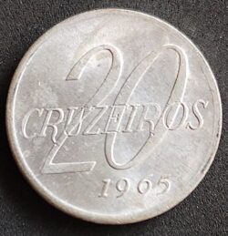 Moeda Brasil 1965 20 Cruzeiros 7