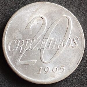 Moeda Brasil 1965 20 Cruzeiros 7