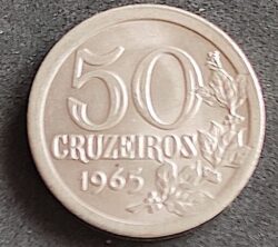 Moeda Brasil 1965 50 Cruzeiros 1