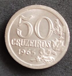 Moeda Brasil 1965 50 Cruzeiros 3